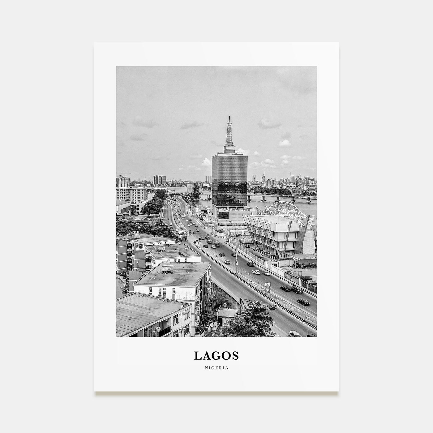 Lagos, Nigeria Portrait B&W No 2 Poster