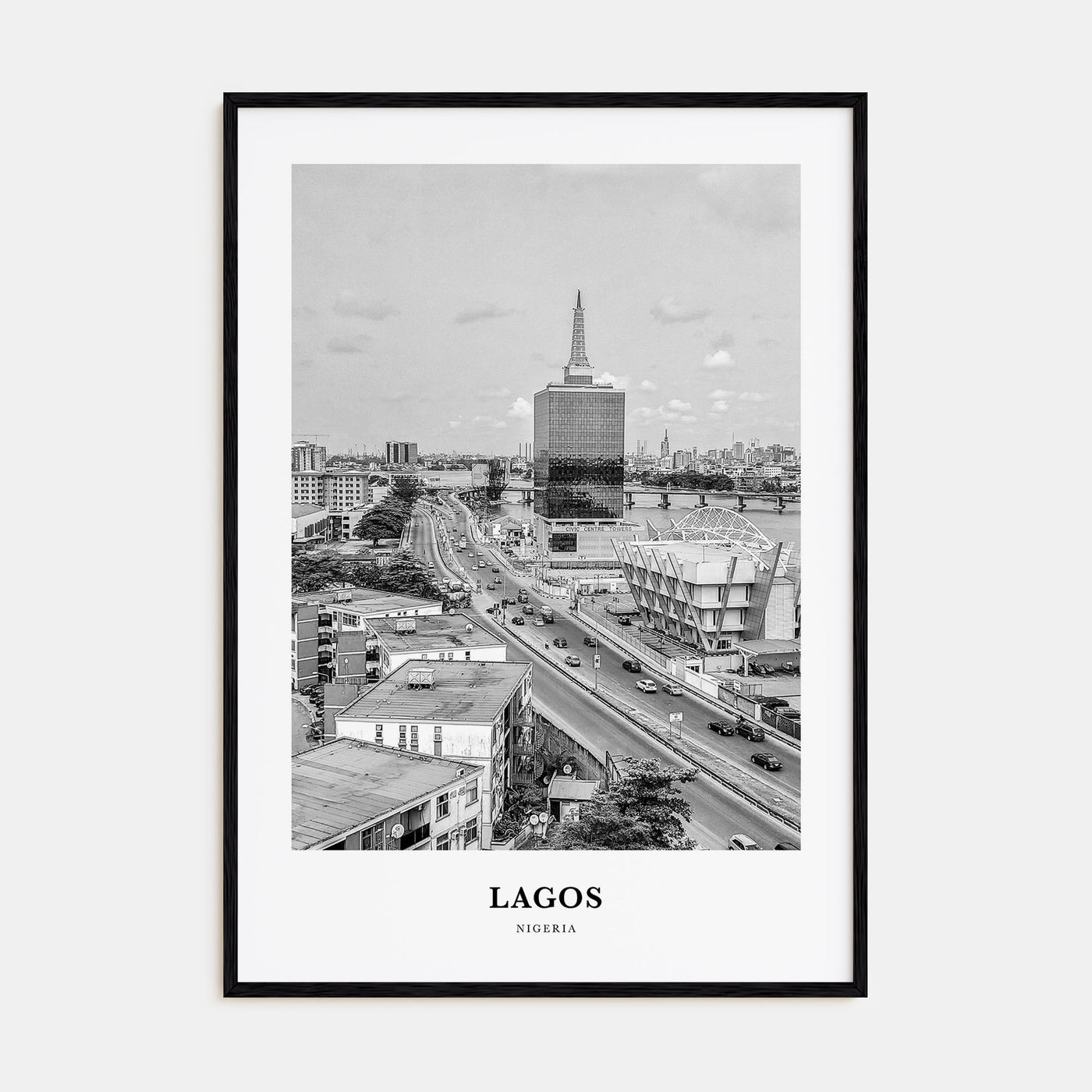 Lagos, Nigeria Portrait B&W No 2 Poster
