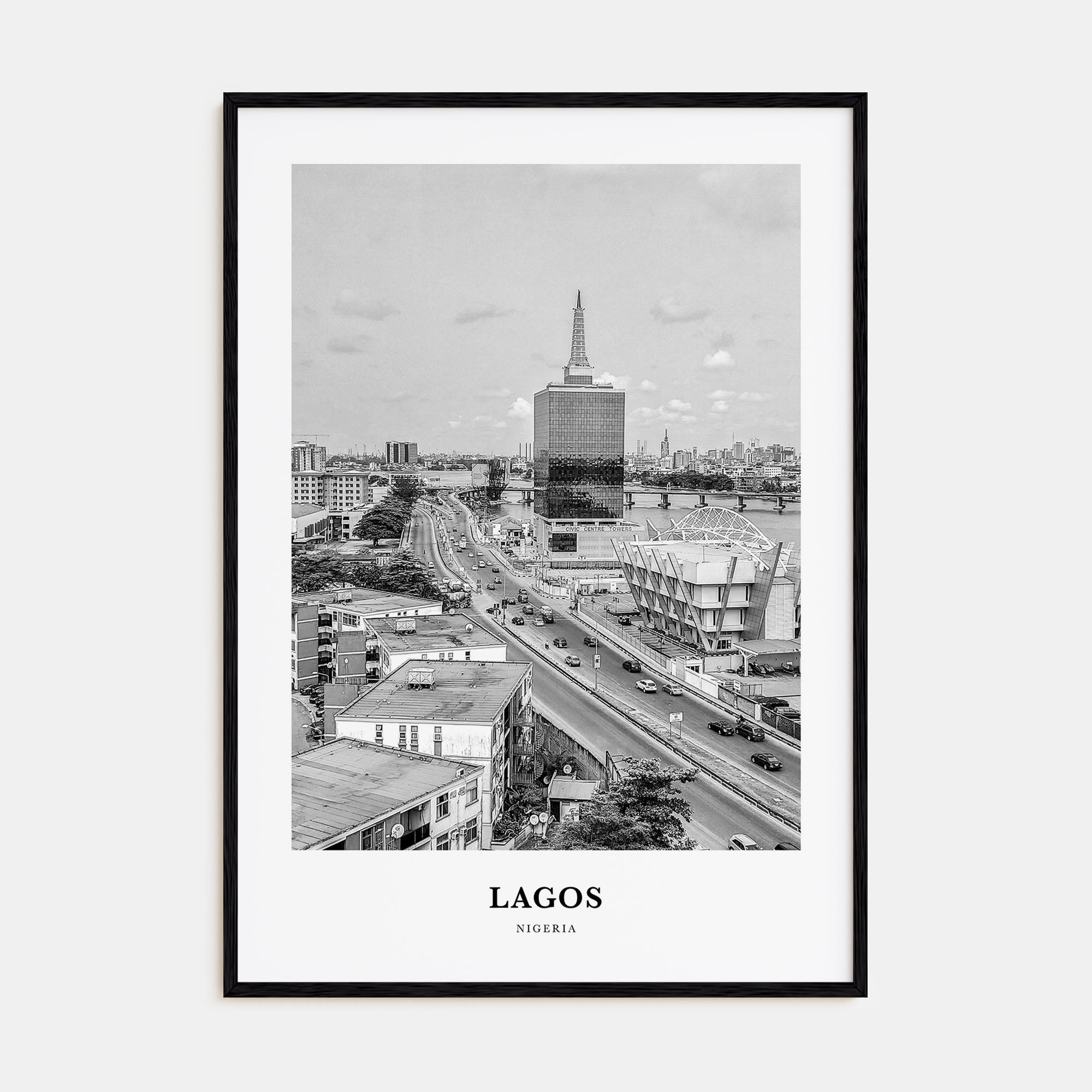 Lagos, Nigeria Portrait B&W No 2 Poster