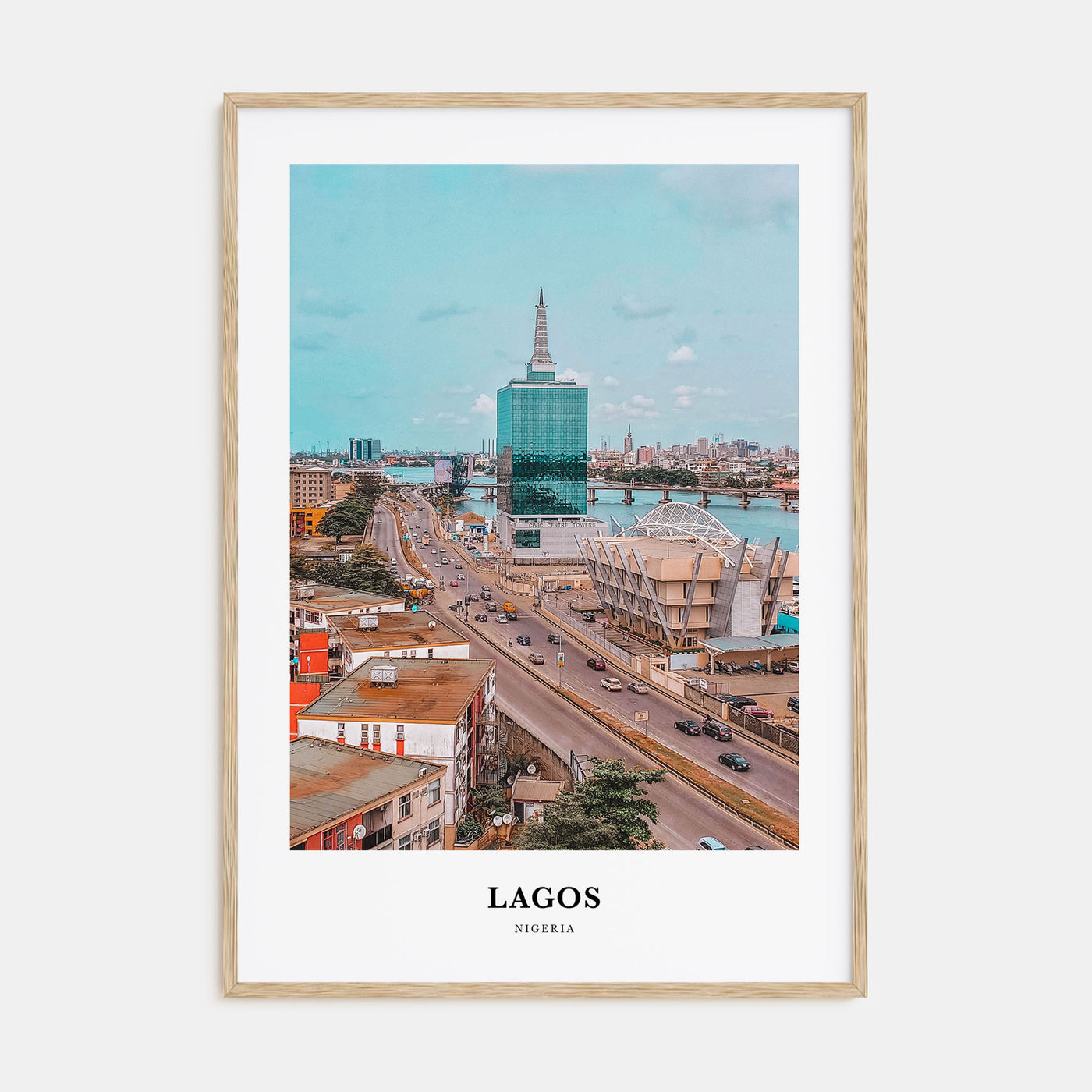 Lagos, Nigeria Portrait Color Poster