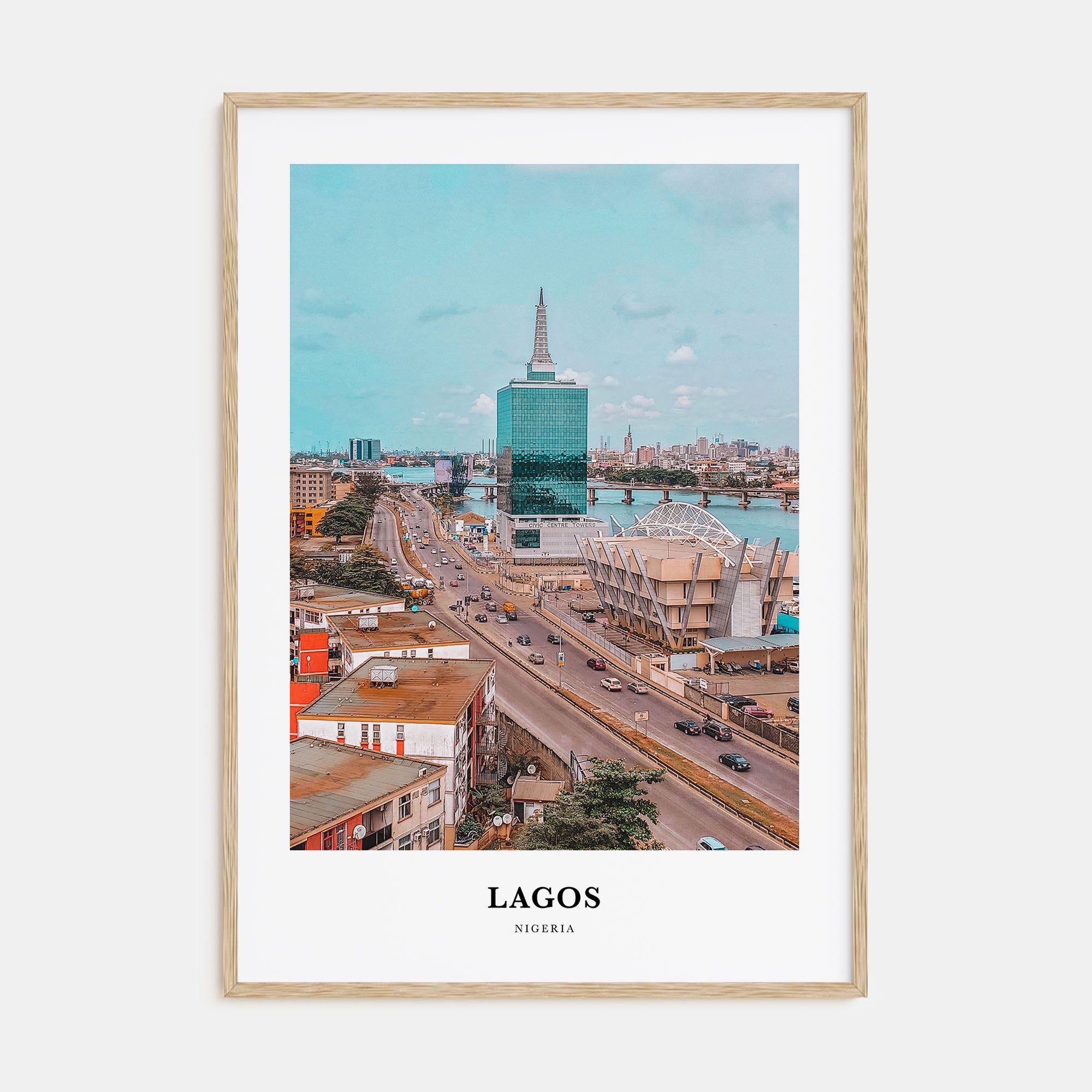 Lagos, Nigeria Portrait Color Poster