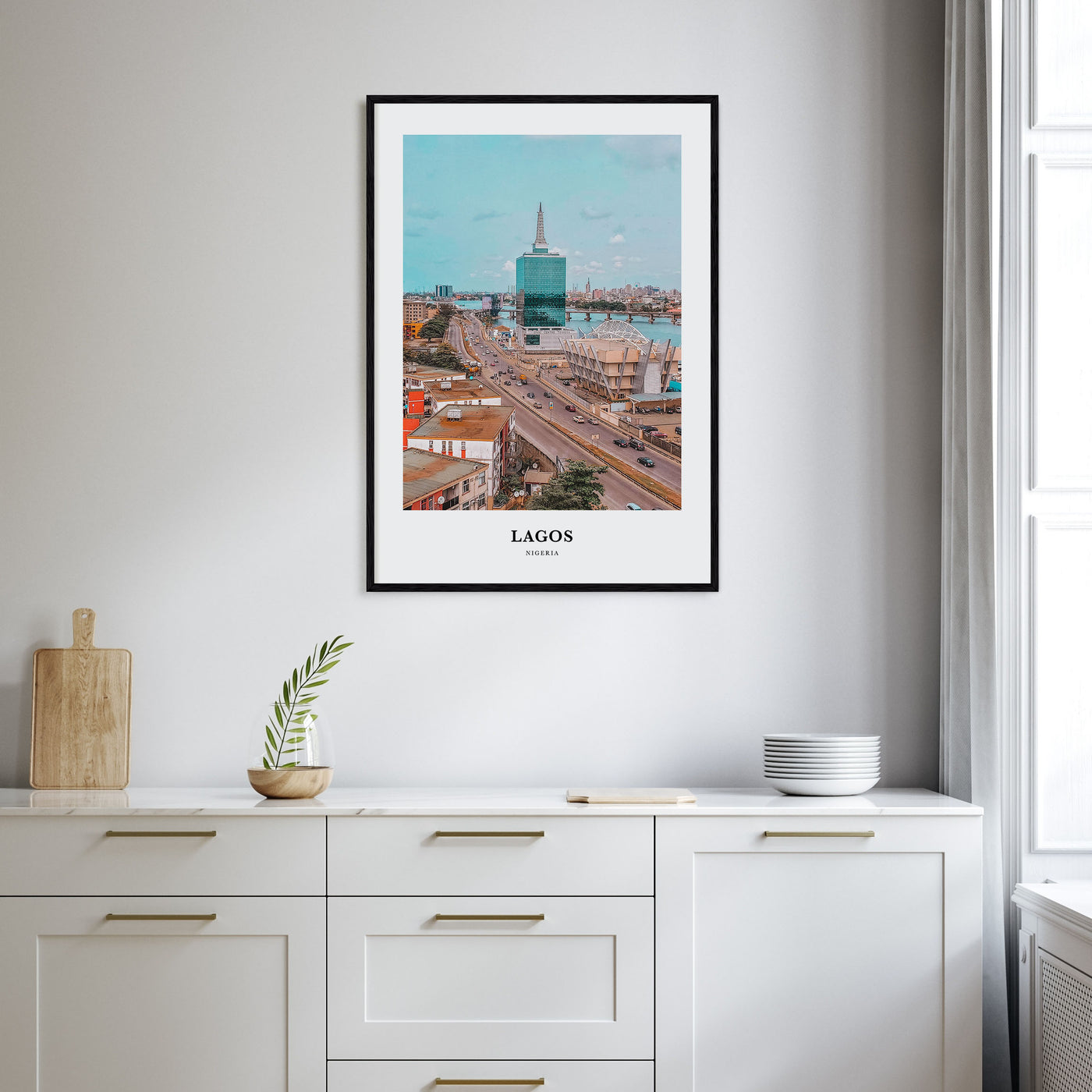 Lagos, Nigeria Portrait Color Poster
