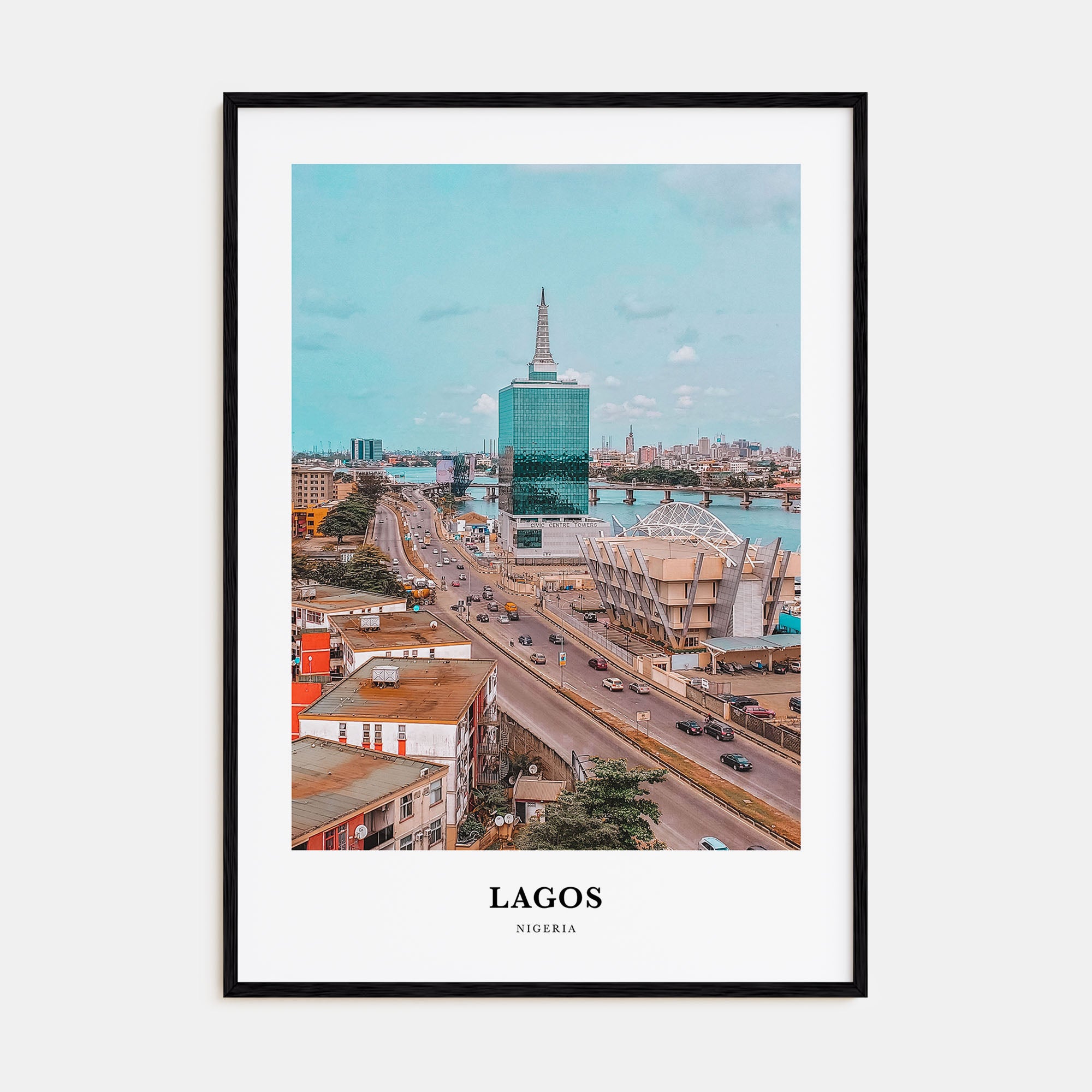 Lagos, Nigeria Portrait Color Poster