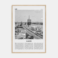 Lagos, Nigeria Travel B&W No 2 Poster