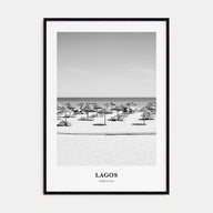 Lagos, Portugal Portrait B&W Poster