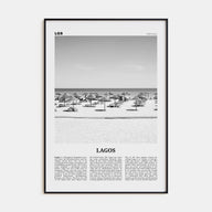 Lagos, Portugal Travel B&W Poster