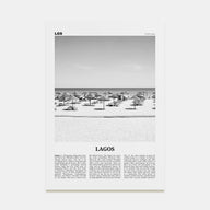 Lagos, Portugal Travel B&W Poster