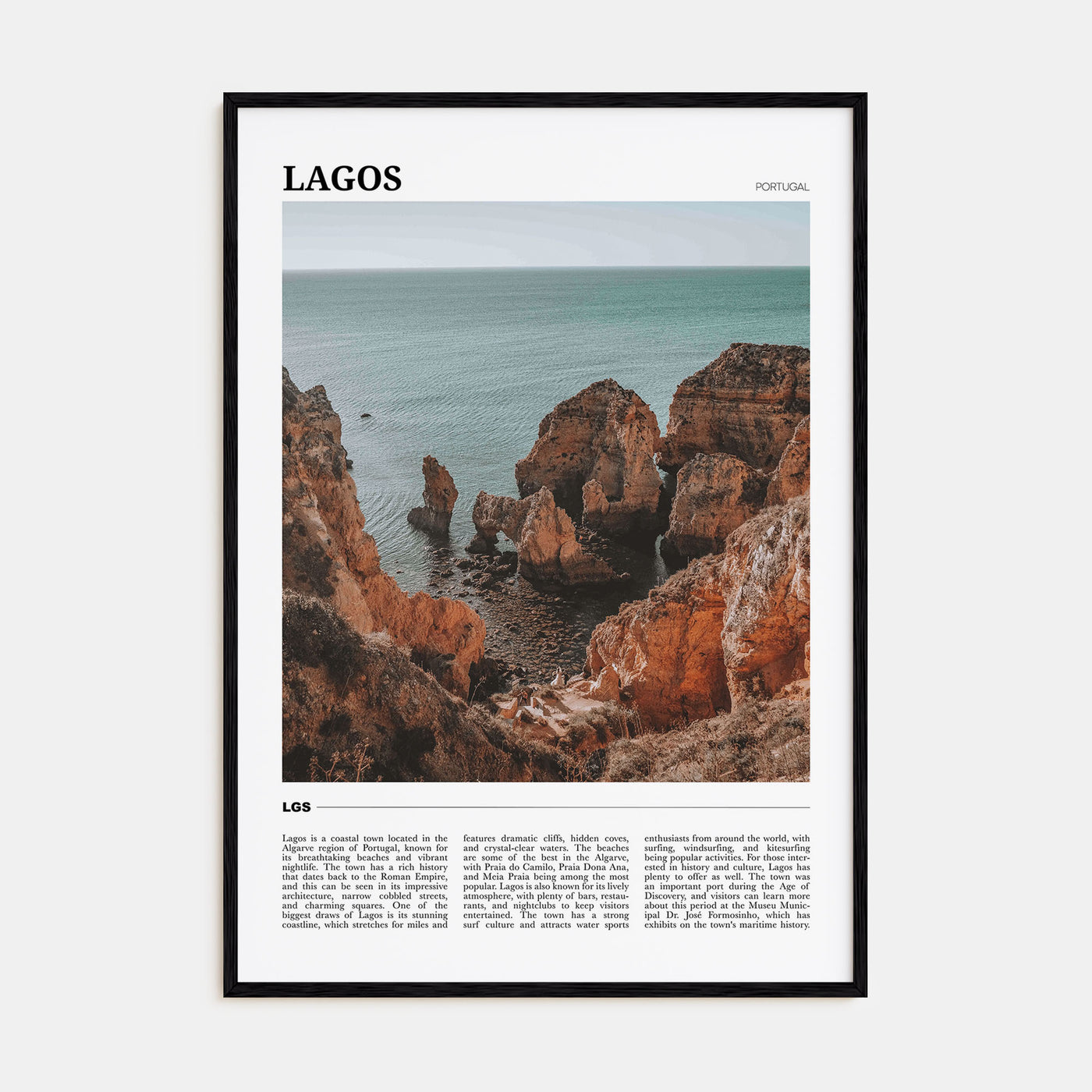 Lagos, Portugal Travel Color Poster