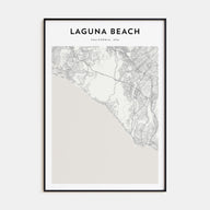 Laguna Beach Map Portrait Poster