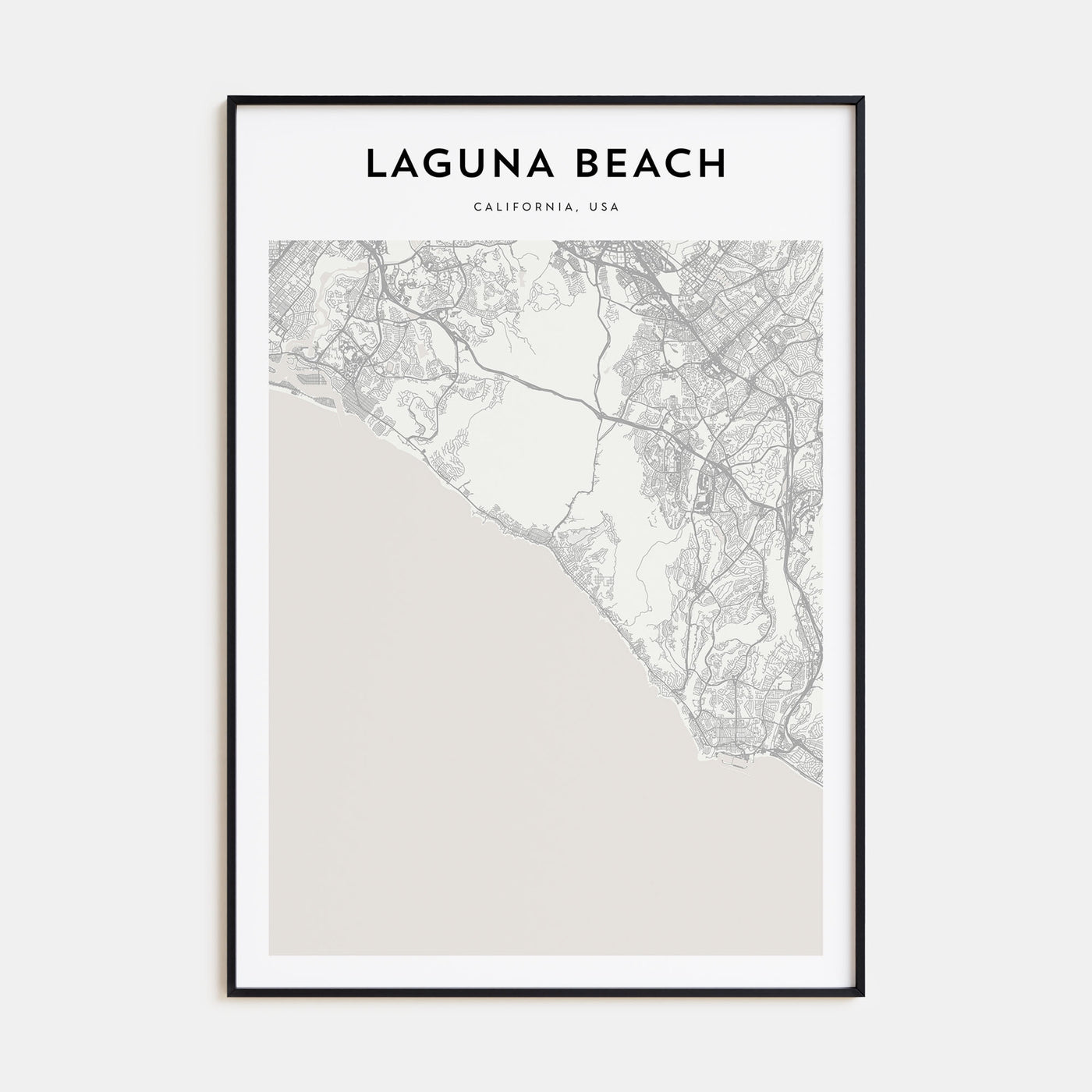 Laguna Beach Map Portrait Poster