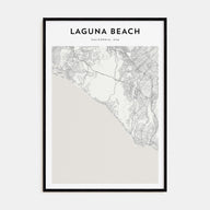 Laguna Beach Map Portrait Poster