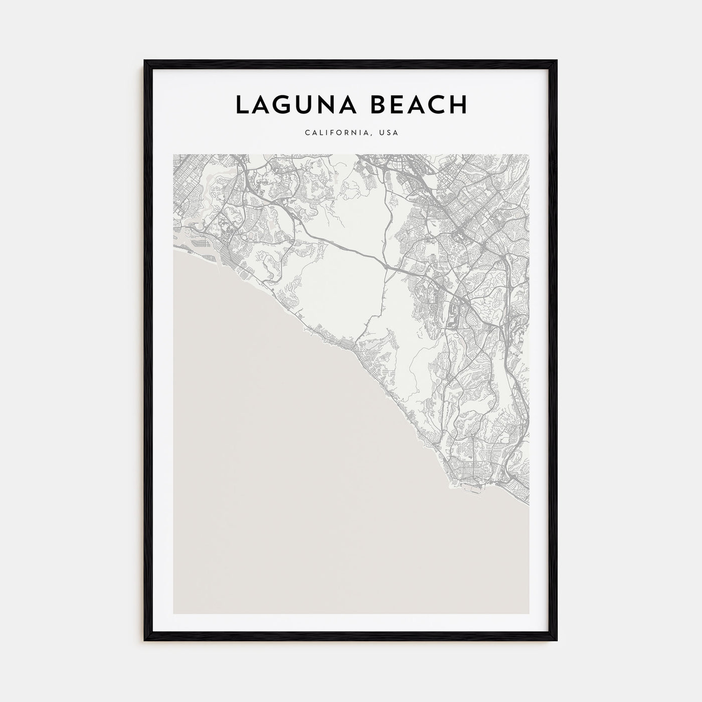 Laguna Beach Map Portrait Poster