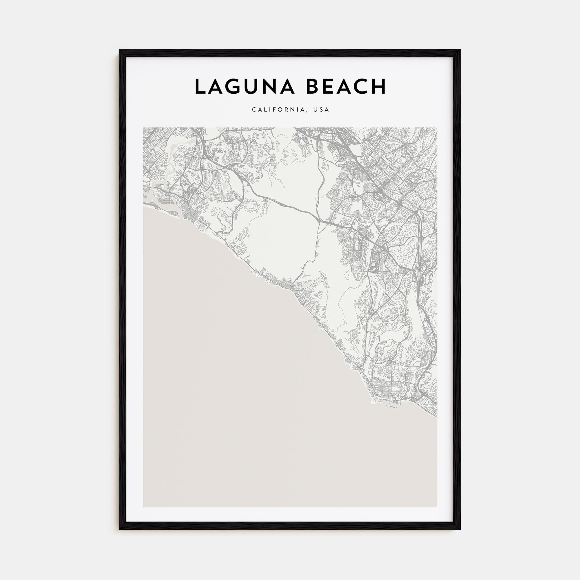 Laguna Beach Map Portrait Poster