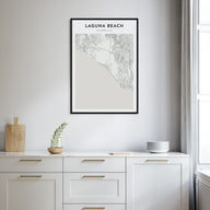 Laguna Beach Map Portrait Poster