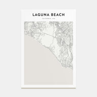 Laguna Beach Map Portrait Poster