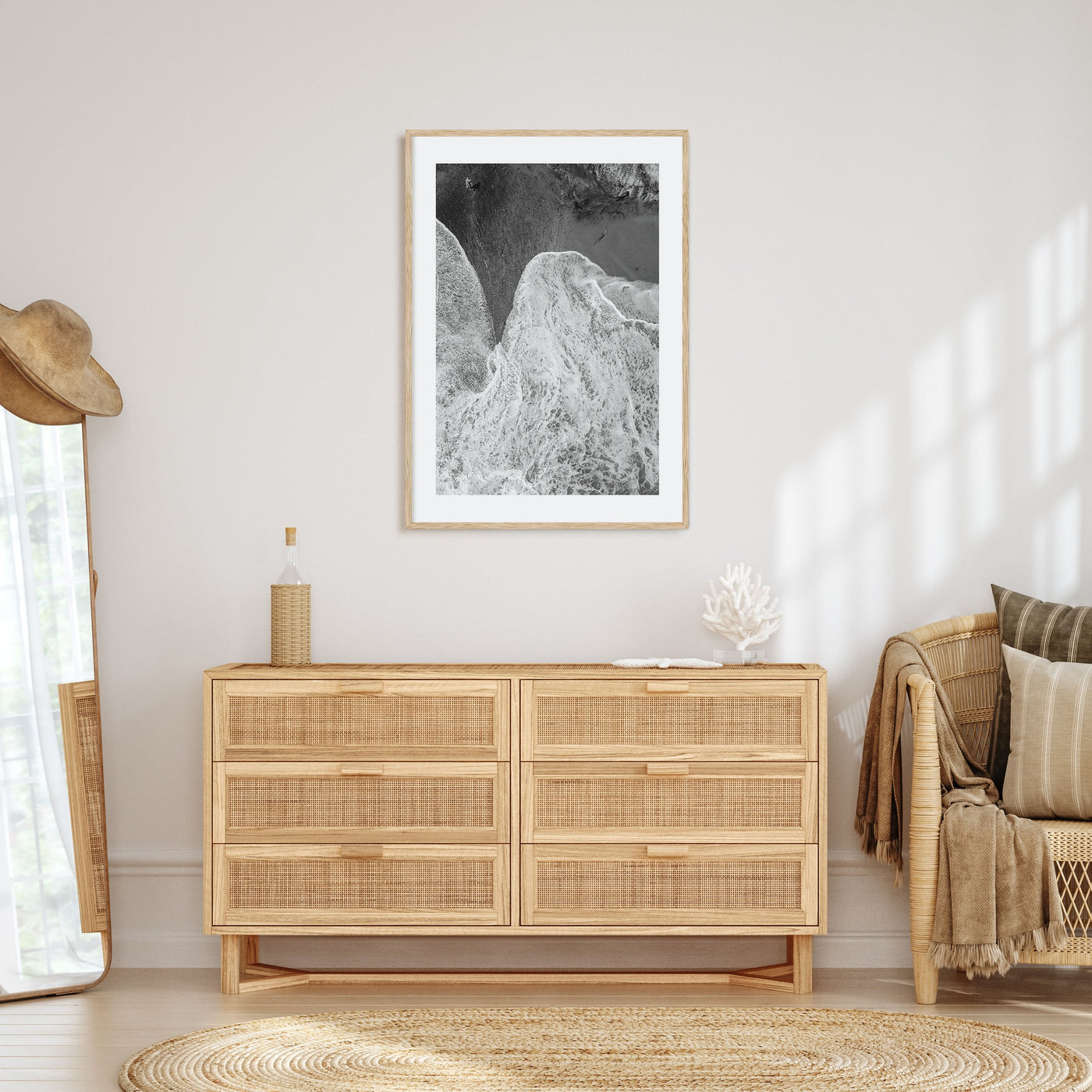 Laguna Beach Photo B&W No 2 Poster