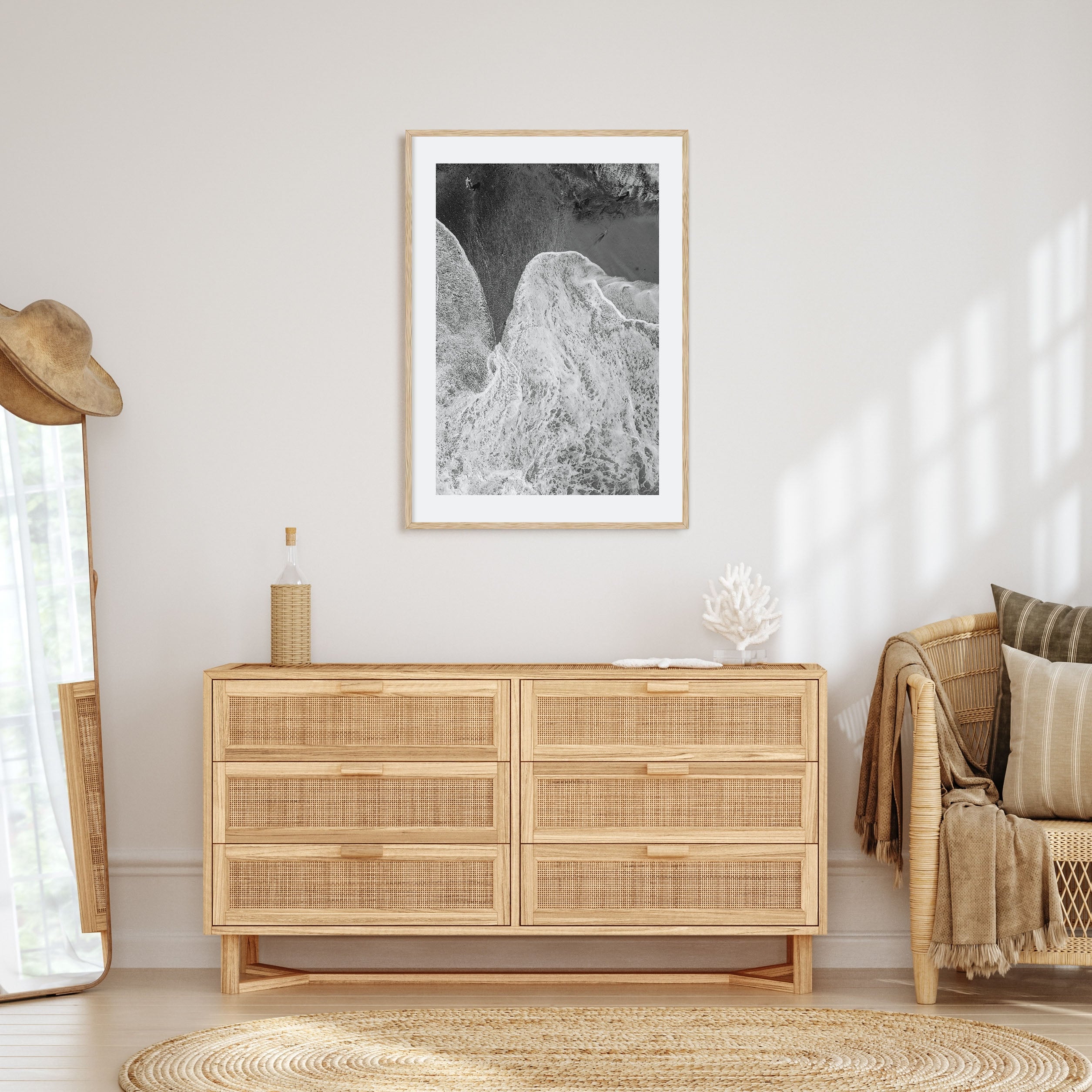 Laguna Beach Photo B&W No 2 Poster