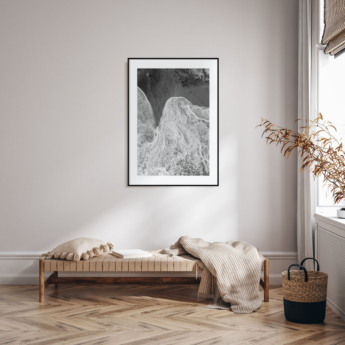 Laguna Beach Photo B&W No 2 Poster