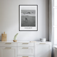 Laguna Beach Portrait B&W No 1 Poster