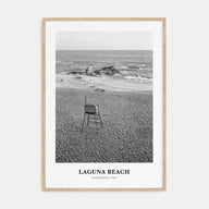 Laguna Beach Portrait B&W No 1 Poster