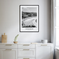 Laguna Beach Portrait B&W No 2 Poster