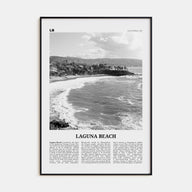 Laguna Beach Travel B&W No 1 Poster