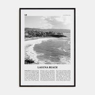 Laguna Beach Travel B&W No 1 Poster