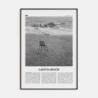 Laguna Beach Travel B&W No 2 Poster