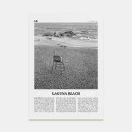 Laguna Beach Travel B&W No 2 Poster