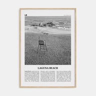 Laguna Beach Travel B&W No 2 Poster