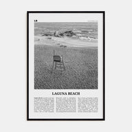 Laguna Beach Travel B&W No 2 Poster