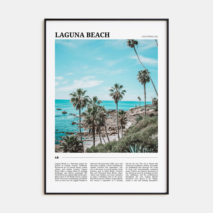 Laguna Beach Travel Color No 3 Poster