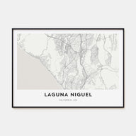 Laguna Niguel Map Landscape Poster