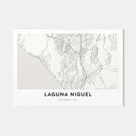 Laguna Niguel Map Landscape Poster