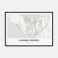 Laguna Niguel Map Landscape Poster