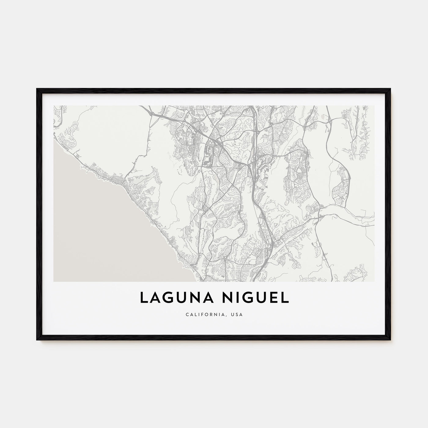 Laguna Niguel Map Landscape Poster