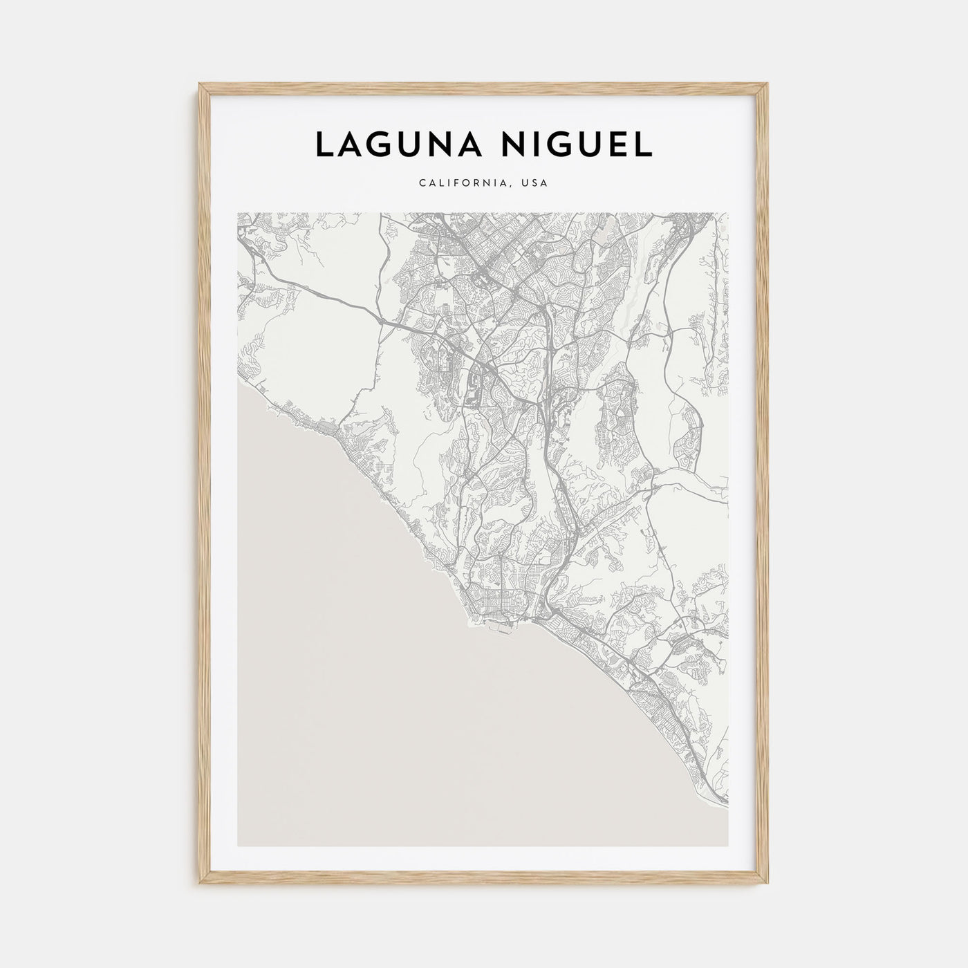 Laguna Niguel Map Portrait Poster
