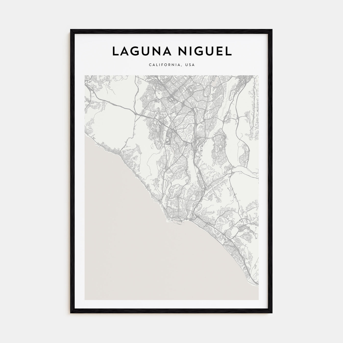 Laguna Niguel Map Portrait Poster