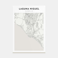 Laguna Niguel Map Portrait Poster