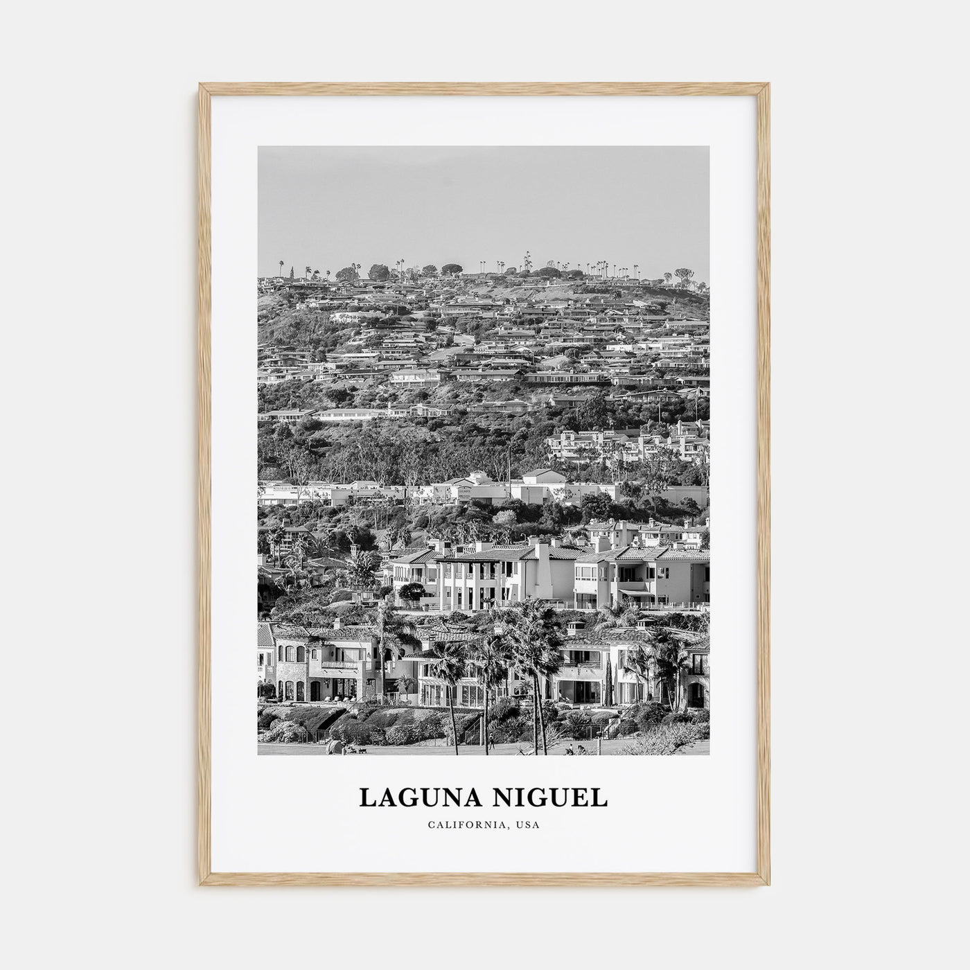 Laguna Niguel Portrait B&W Poster
