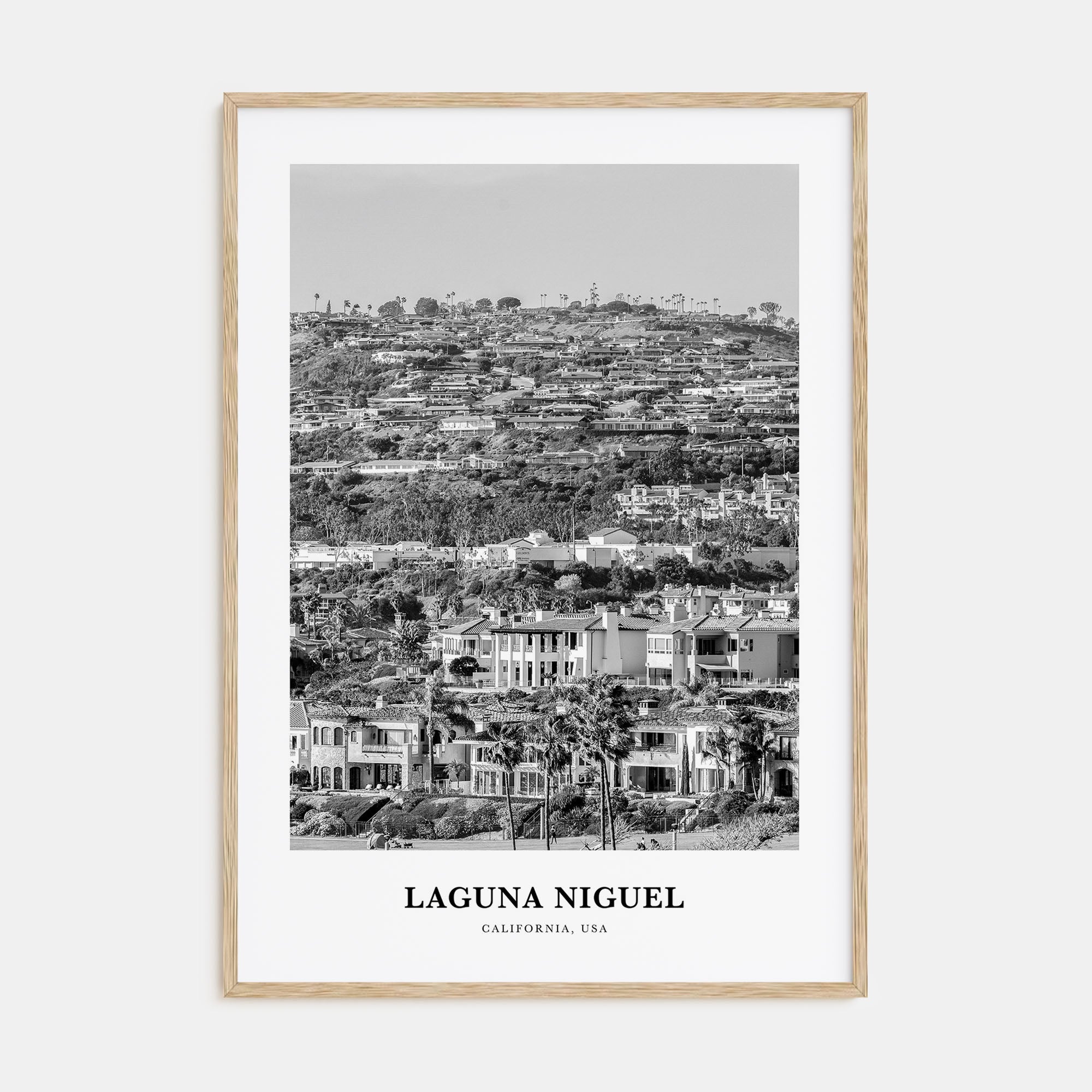 Laguna Niguel Portrait B&W Poster
