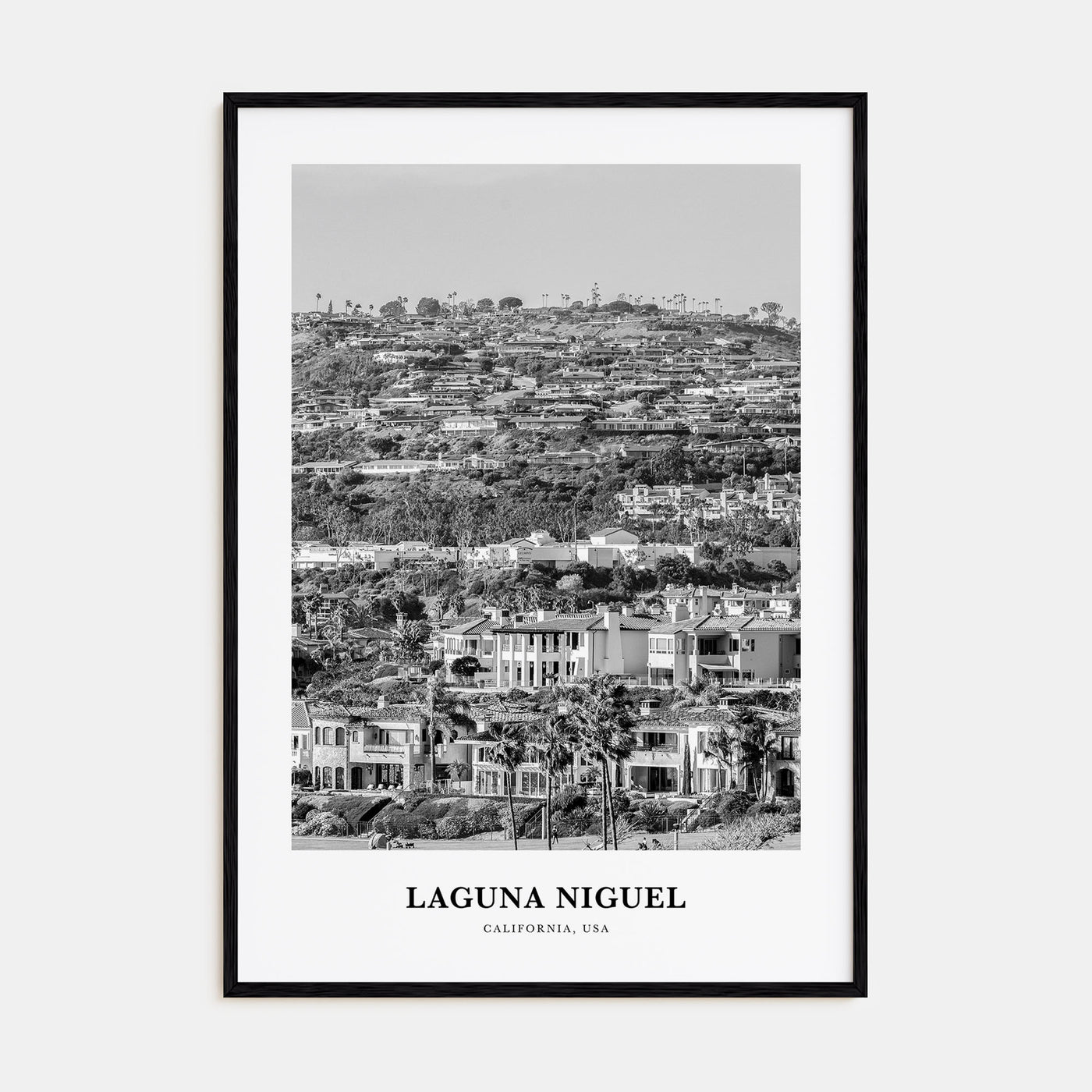Laguna Niguel Portrait B&W Poster