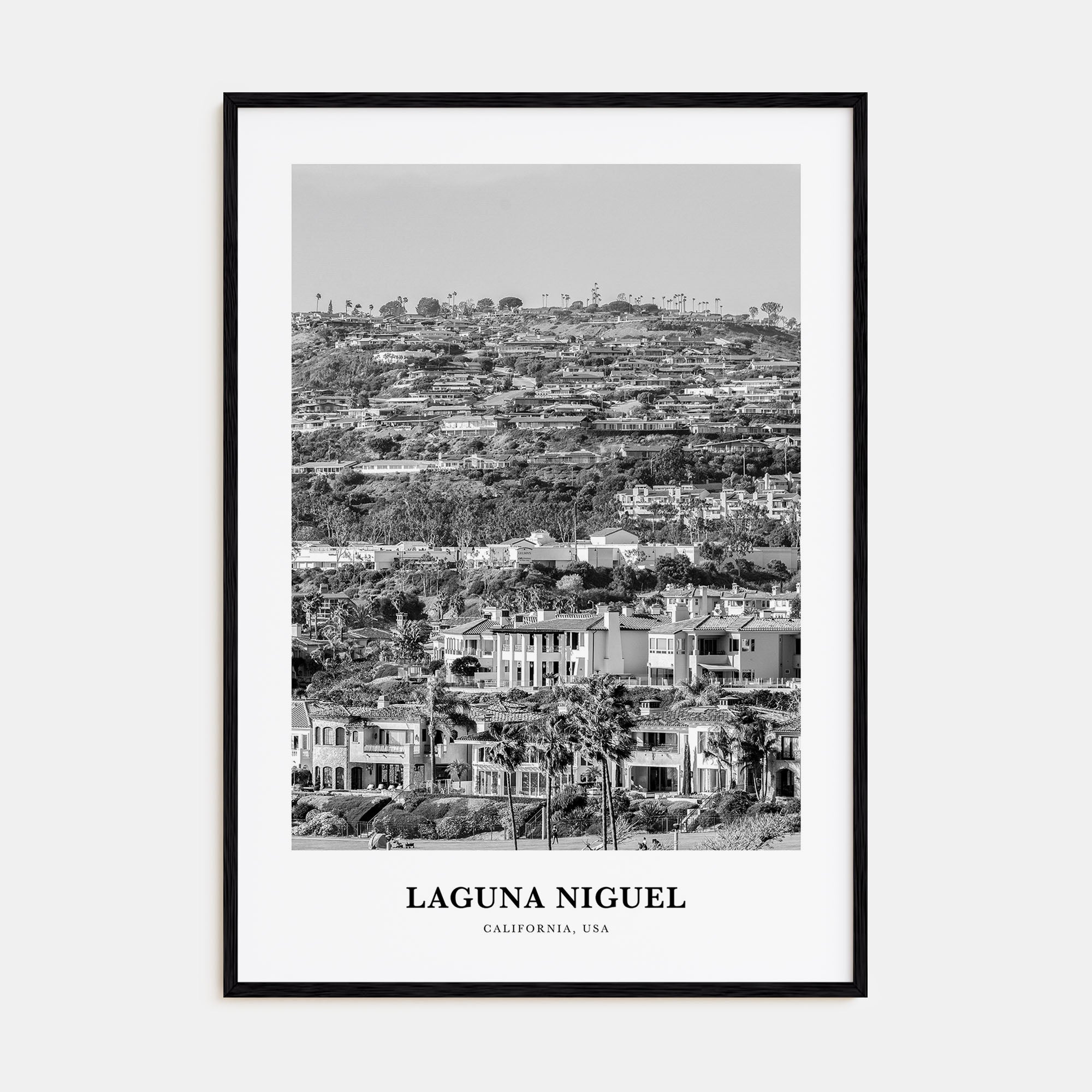 Laguna Niguel Portrait B&W Poster