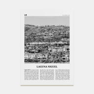 Laguna Niguel Travel B&W Poster