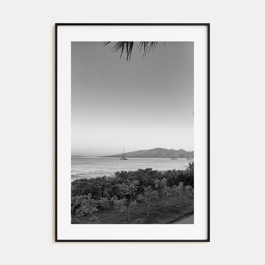Lahaina Photo B&W Poster
