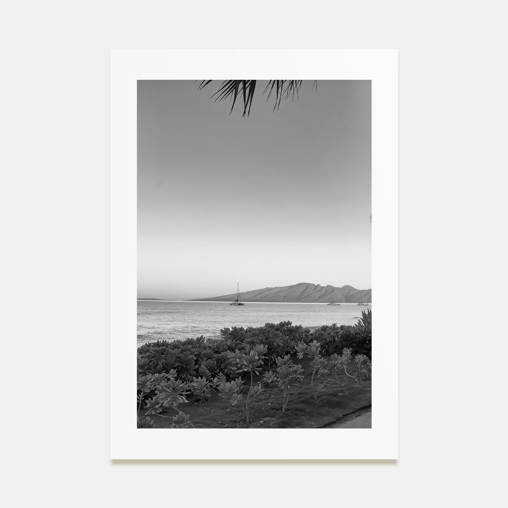 Lahaina Photo B&W Poster