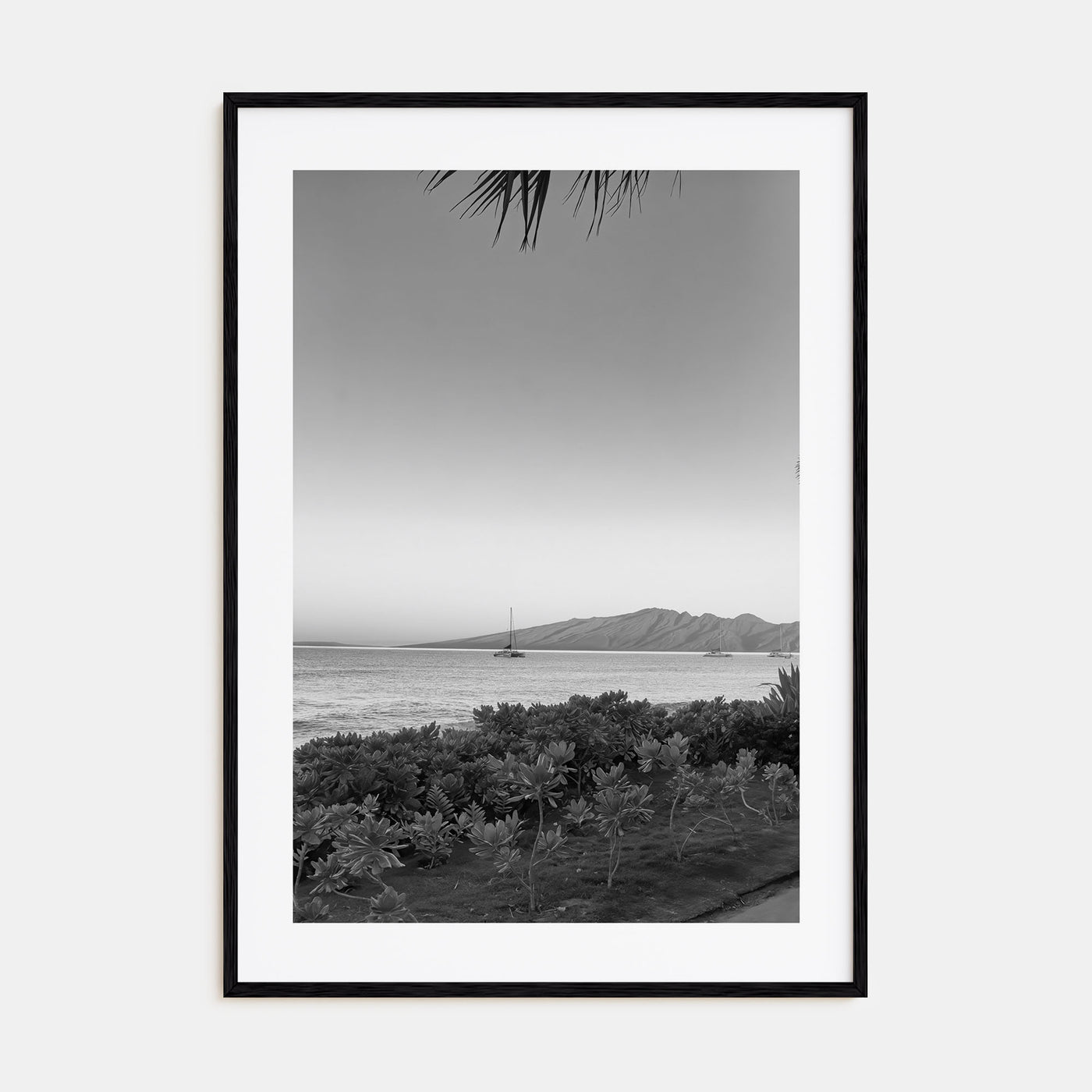 Lahaina Photo B&W Poster