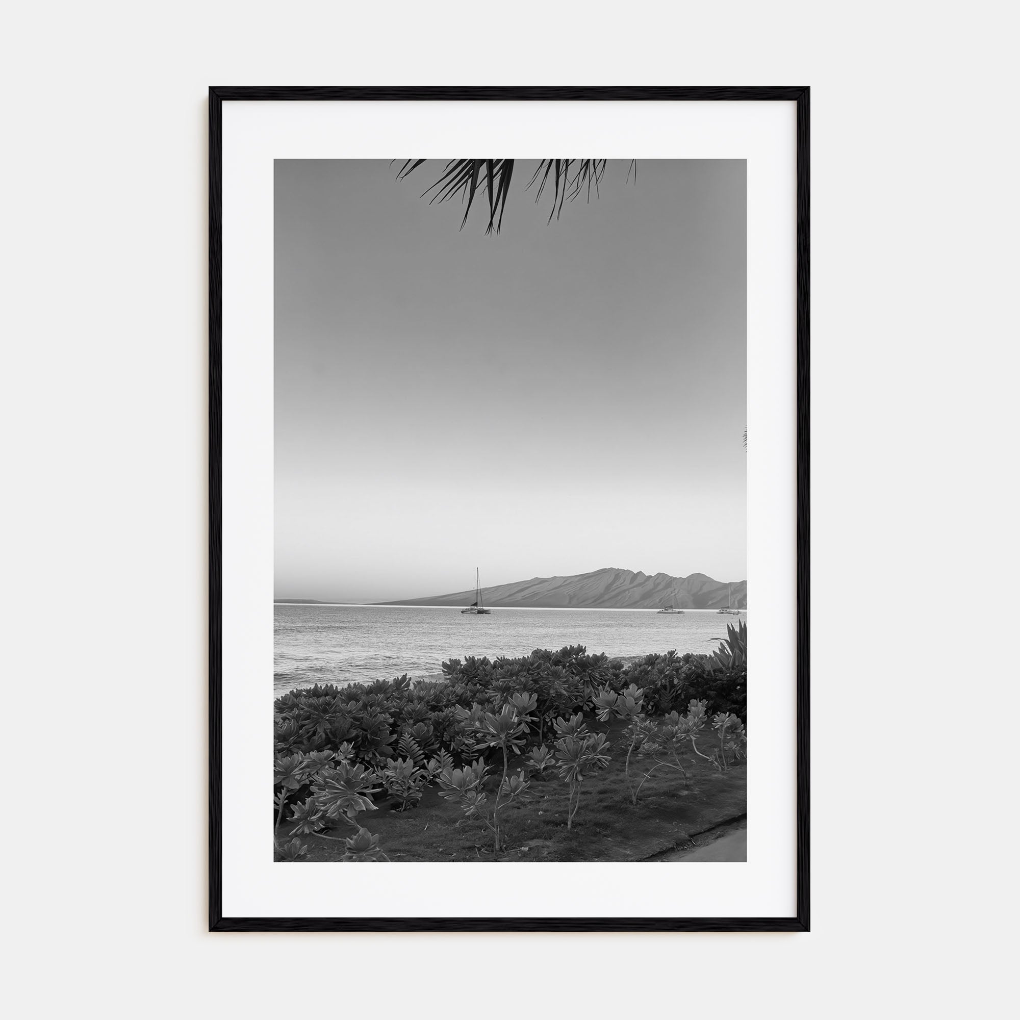 Lahaina Photo B&W Poster