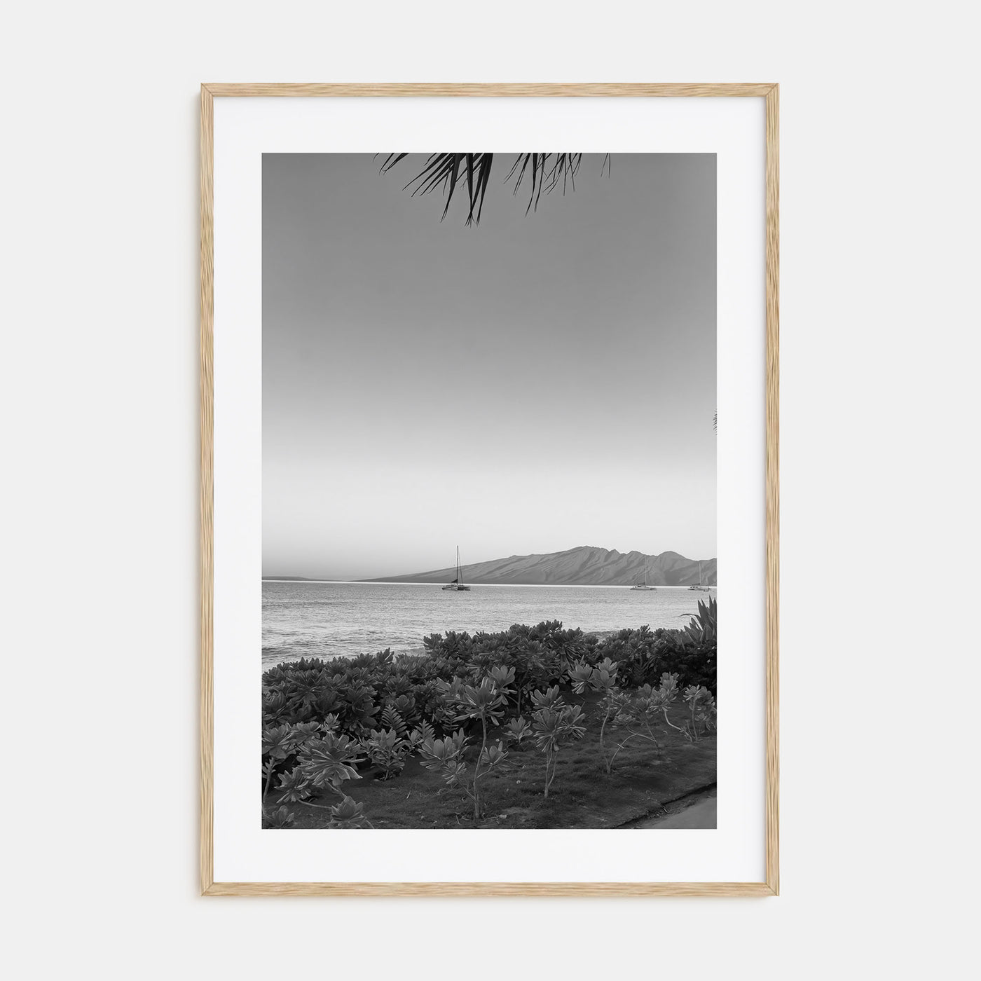 Lahaina Photo B&W Poster