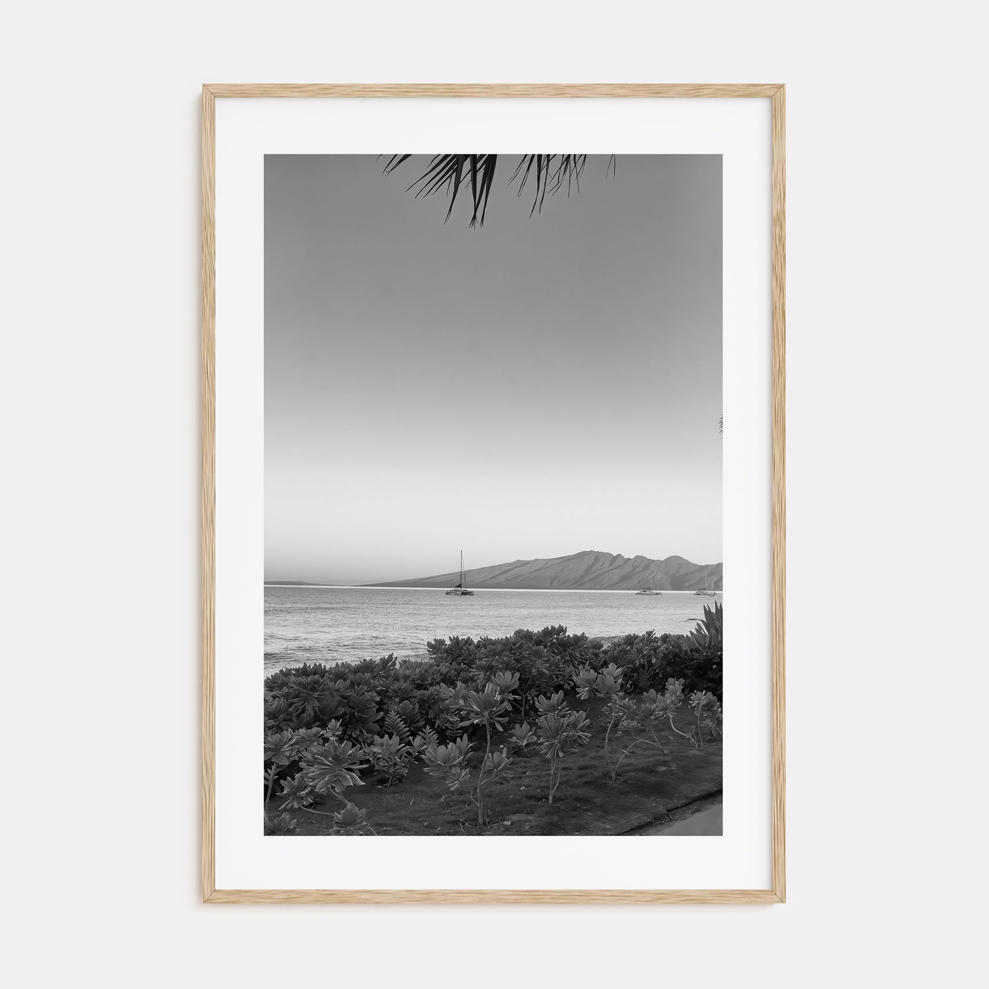 Lahaina Photo B&W Poster